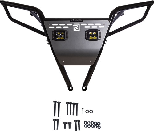 RAVEK 64-308BKL Rear Bumper with LED Lighting - Plug & Play Reverse LED Lighting Polaris RZR