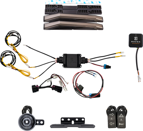 RAVEK 66-100SR Turn Signal Kit – GEN3 Speakeasy™ - Rocker - Gen3 Speakeasy™ Pioneer 1000 Rockers