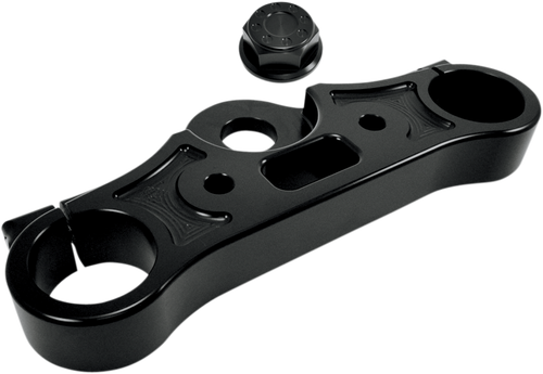 JOKER MACHINE 10-330B Upper Triple Tree - Black Anodized '08-'16 FXD