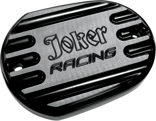JOKER MACHINE 10-381B Front Brake Master Cylinder Cover - Joker Logo Black