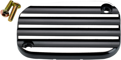 JOKER MACHINE 08-002B Front Brake Master Cylinder Cover - Finned Black