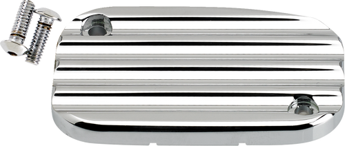 JOKER MACHINE 08-012C Hydraulic Clutch Master Cylinder Cover - Finned Chrome