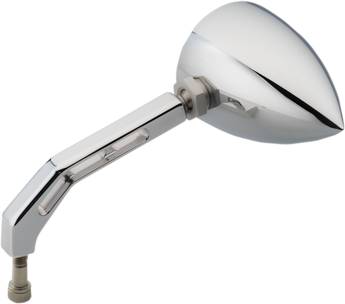 JOKER MACHINE 03-011 ViewTech V Billet Mirror - ViewTech 5 Side View Teardrop Chrome
