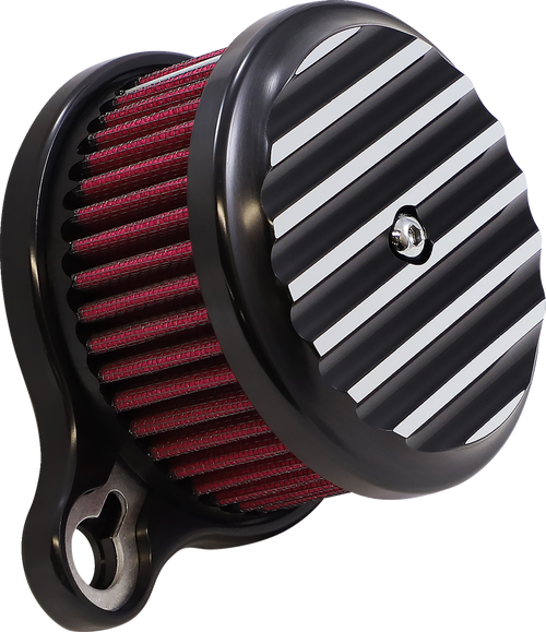 JOKER MACHINE 10-202B High-Performance Air Cleaner Assembly Kit - Finned Black