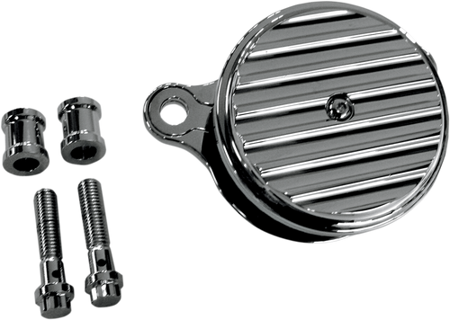 JOKER MACHINE 10-202C High-Performance Air Cleaner Assembly Kit - Finned Chrome