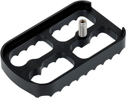 JOKER MACHINE 08-641B Brake Pedal Cover - Black Serrated