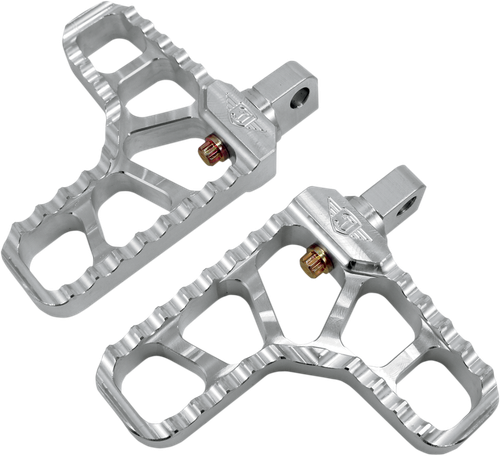 JOKER MACHINE 08-62-1 Adjustable Serrated Billet Foot Pegs - With Heel Clear