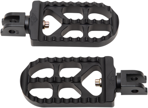JOKER MACHINE 08-56-6B Serrated Foot Pegs - Black Long