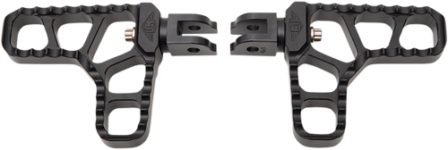 JOKER MACHINE 08-62-6B Serrated Heel Pegs - Black Harley-Davidson