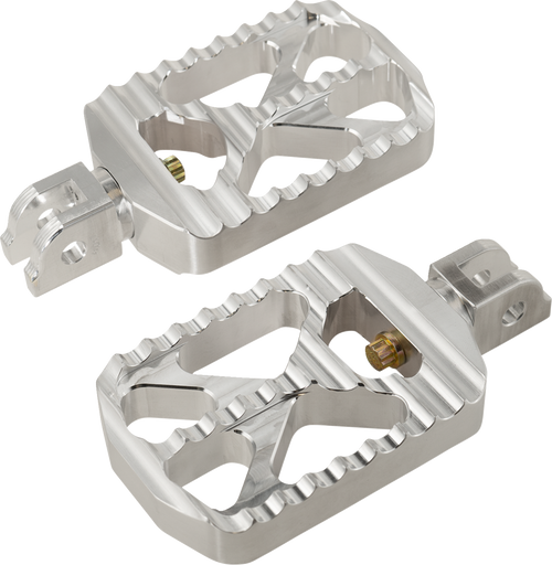 JOKER MACHINE 08-646-6 Bear Claw Foot Pegs - Silver Harley-Davidson