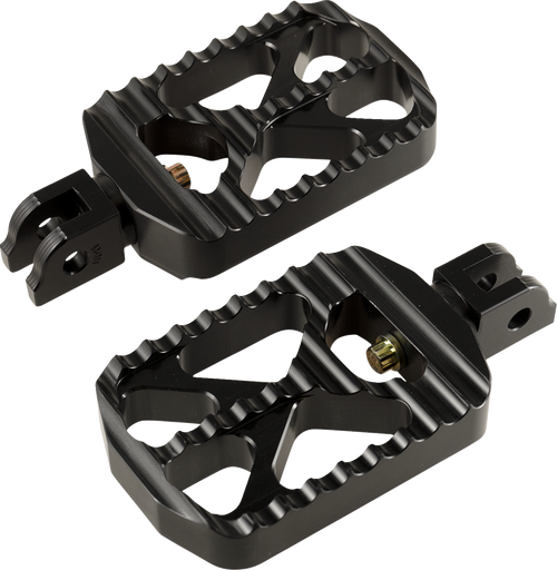 JOKER MACHINE 08-646-6B Bear Claw Foot Pegs - Black Harley-Davidson