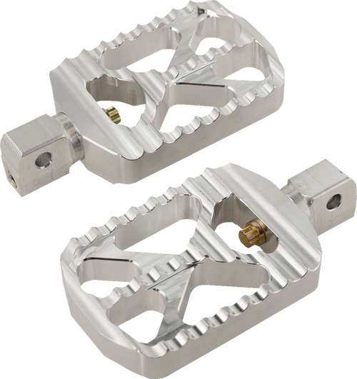JOKER MACHINE 08-646-8 Bear Claw Foot Pegs - Silver Indian