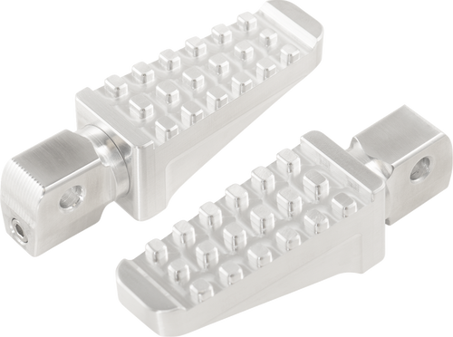 JOKER MACHINE 09-860-8 Road Racing-Style Foot Pegs - Silver Indian