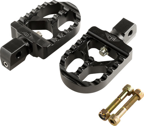 JOKER MACHINE 08-57-8B Serrated Foot Pegs - Black Short