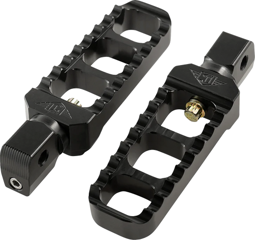 JOKER MACHINE 08-61-8B Serrated Foot Pegs - Black Narrow