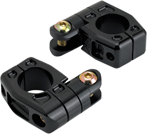 JOKER MACHINE 08-643-1B Highway Peg Mounts - Black 1.25"