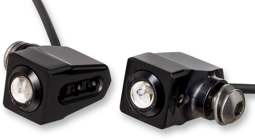 JOKER MACHINE 05-206-AB Single Rat Eye LED Turn Signals - Black/Amber