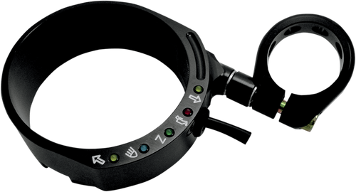 JOKER MACHINE 10-305B Speedometer Relocation Bracket - Black For 49 mm Fork