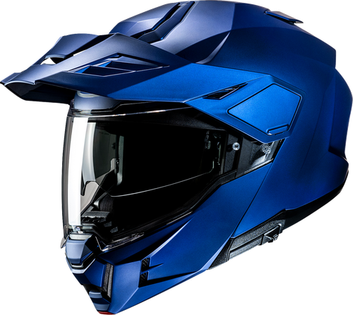HJC EP37NUSJSMBV i80 Solid Modular Helmet - Solid Semi-Flat Metallic Blue 4XL