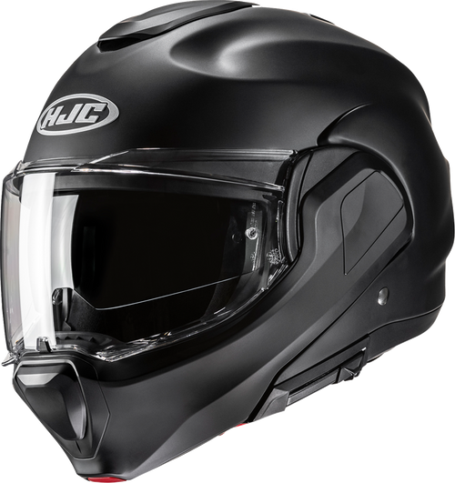 HJC EH06NUS4XBSV F100 Solid Modular Helmet - Solid Semi-Flat Black Small