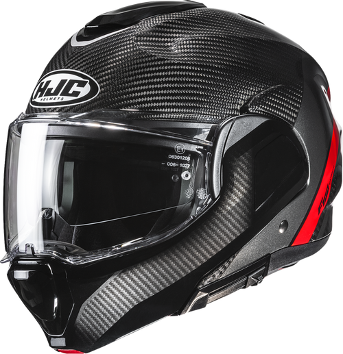 HJC EB20NUS4001V F100 Carbon Stan Modular Helmet - Stan MC1 Small