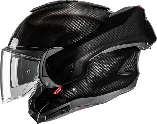 HJC EB20NUS61MCV F100 Carbon Solid Modular Helmet - Solid Matte Carbon Large