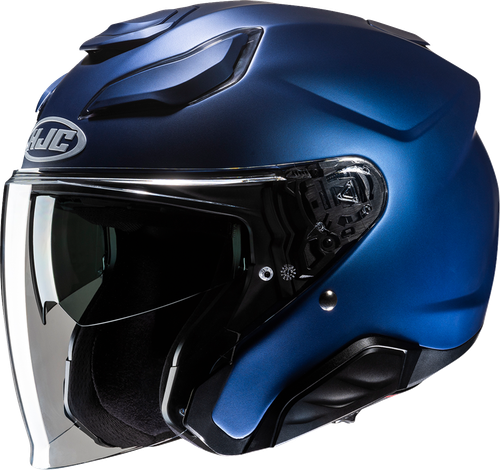 HJC JA21NUS6SMBV F31 Solid Helmet - Solid Semi-Flat Metallic Blue Large