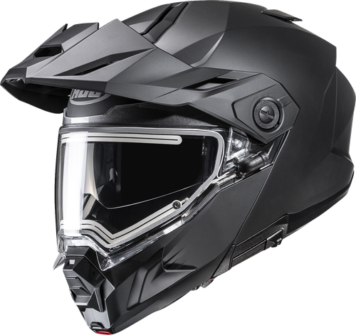 HJC EP38EUSJXBSV i80 Solid Modular Snow Electric Helmet - Electric Solid Semi-Flat Black 4XL
