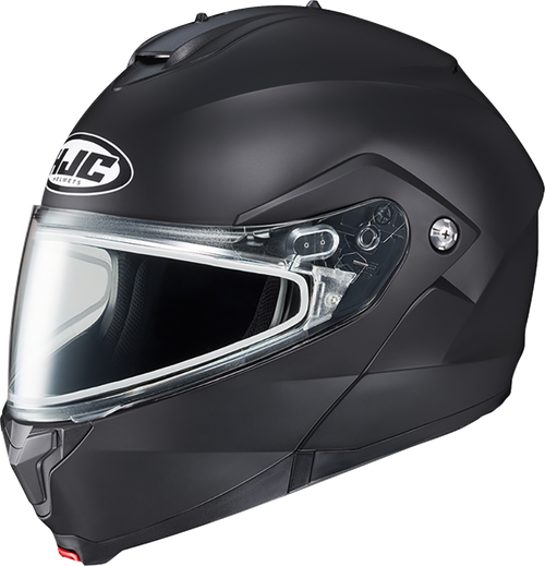 HJC EP25SUS8XBSV C91 Solid Modular Snow Helmet - Dual Pane Solid Semi-Flat Black 2XL