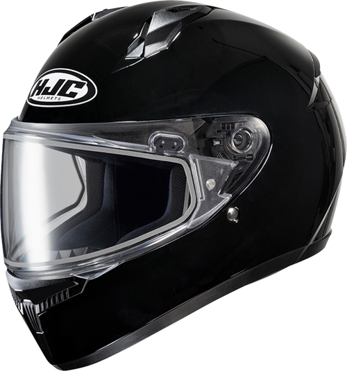 HJC FP54SUS5XBKV C10 Snow Solid Helmet - Solid Dual Pane Black Medium