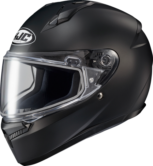 HJC FP54SUS8XBSV C10 Snow Solid Helmet - Solid Dual Pane Semi-Flat Black 2XL