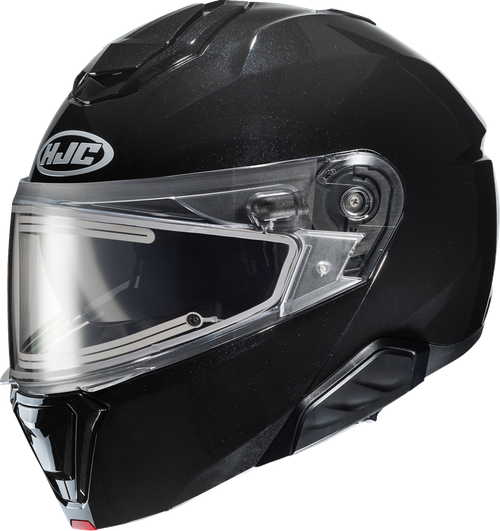 HJC EP35EUS7XBKV i91 Solid Modular Snow Electric Helmet - Electric Solid Black XL
