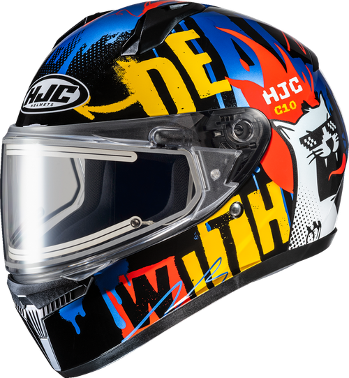 HJC FP54EUS3C23V C10 Snow Electric FOP Helmet - Electric FOP MC23 XS