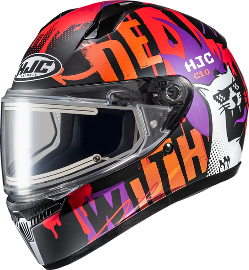 HJC FP54EUS1CS7V C10 Snow Electric FOP Helmet - Electric FOP MC7SF 3XS