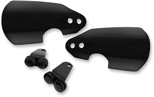 MEMPHIS SHADES MEB7219 Handguards - Black - Dyna/Softail/Touring - Black Dyna/Softail/Touring