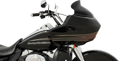 MEMPHIS SHADES MEP86011 Spoiler Windshield - 6-1/2" - Black - FLTR - 6-1/2" Black FLTR