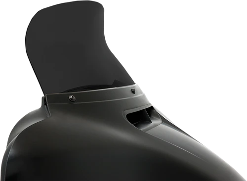 MEMPHIS SHADES MEP84810 Spoiler Windshield - 8-1/2" - Dark Black Smoke - FLH - 8-1/2" Dark Black Smoke FLH