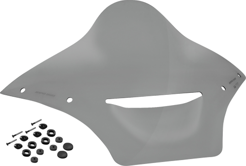 MEMPHIS SHADES MBR101312 Vented Windshield - BRL Race Bubble - Black Smoke - FLTRX - BRL Race Bubble Black Smoke FLTRX