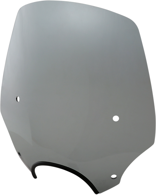 MEMPHIS SHADES MEP5213 El Paso Windshield - 17" - 7" Headlight Cutout - Black Smoke - 17" 7" Headlight Cutout Black Smoke