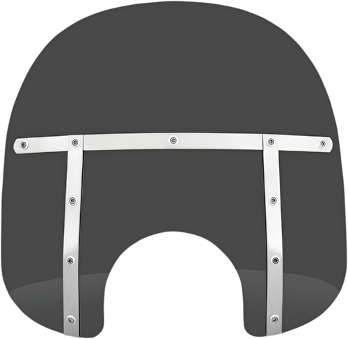 MEMPHIS SHADES MEM31210 Fats Windshield - 15" - Headlight - Dark Black Smoke - 15" Headlight Dark Black Smoke