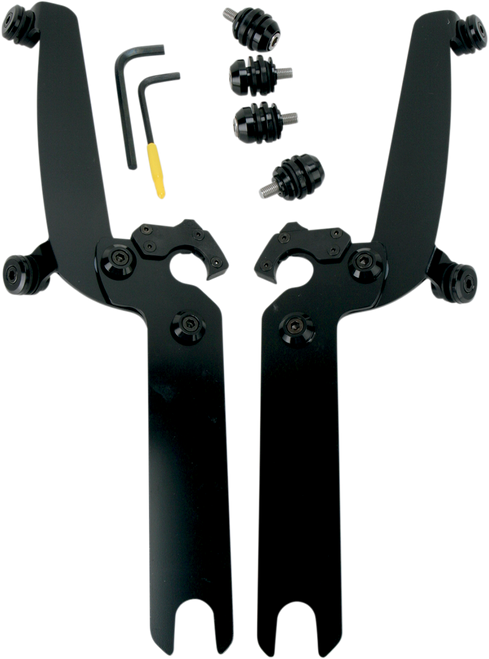 MEMPHIS SHADES MEB8922 Sportshield Trigger-Lock Mounting Kit - Black - Covered - Black Covered