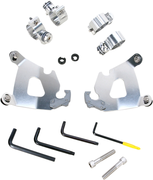 MEMPHIS SHADES MEK1996 Cafe Mounting Kit - Polished - XL1200X - Polished XL1200X