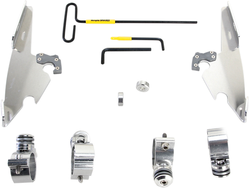 MEMPHIS SHADES MEK2008 Batwing - Mounting Kit - Polished - XL12C - Mounting Kit Polished XL12C