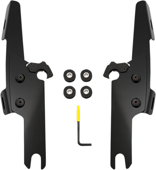 MEMPHIS SHADES MEB2017 Fats/Slim Mounting Kit - Black - FLRT - Black FLRT