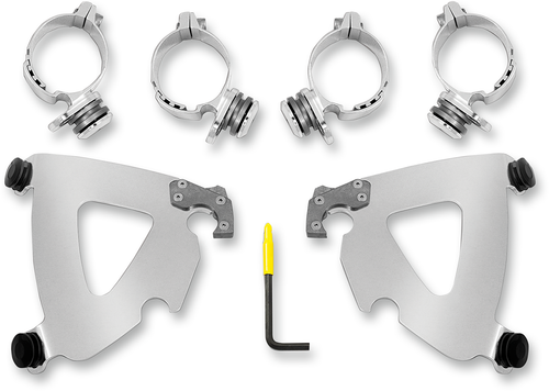 MEMPHIS SHADES MEK2028 Road Warrior Mounting Kit - Polished - FX - Polished FX