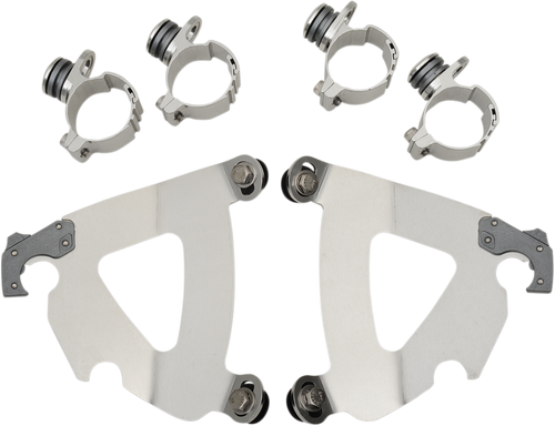 MEMPHIS SHADES MEK2030 Road Warrior Mounting Kit - Polished - FX - Polished FX