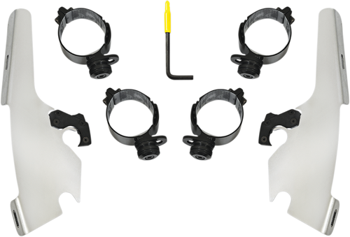MEMPHIS SHADES MEK2046 Fats/Slim Mounting Kit - Polished - FLFB - Polished FLFB