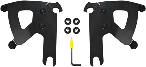 MEMPHIS SHADES MEB2039 Road Warrior Mounting Kit - Black - FLHR - Black FLHR