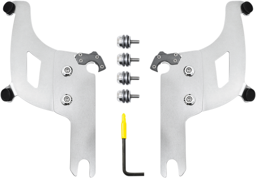 MEMPHIS SHADES MEK2042 Bullet Mounting Kit - Polished - FLHRS/XS - Polished FLHRS/XS