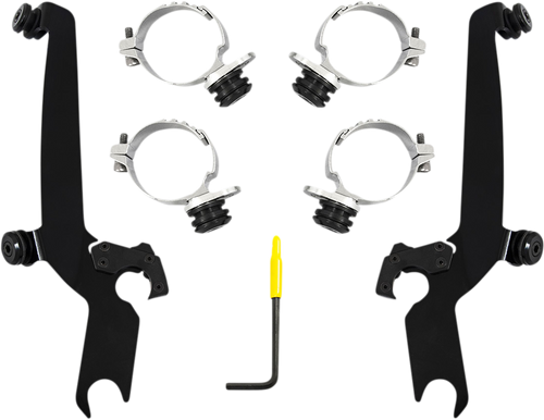 MEMPHIS SHADES MEB2055 Sportshield Trigger Lock Complete Mount Kit - Black - XL - Black XL